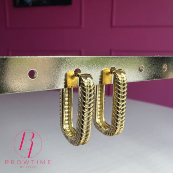 Gouden oorbellen stainless steel