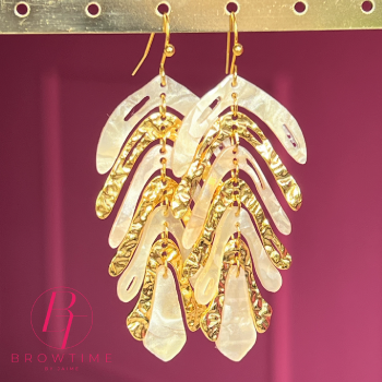 Gouden oorbellen stainless steel