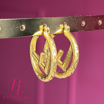 Gouden oorbellen stainless steel